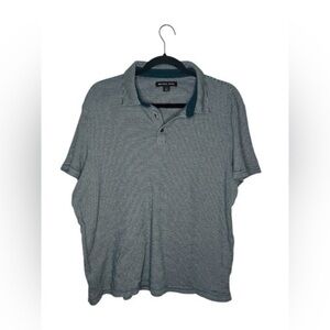 Michael Kors Men's Striped Blue Polo Shirt